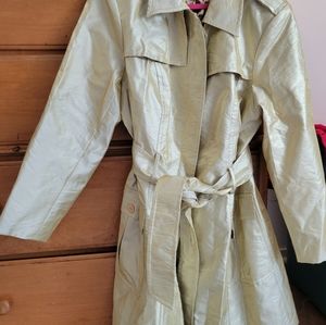 Susan Lucci gold trench jacket